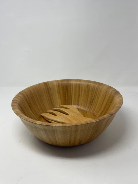 Core Wooden Salad Bowl Round 12" with claws