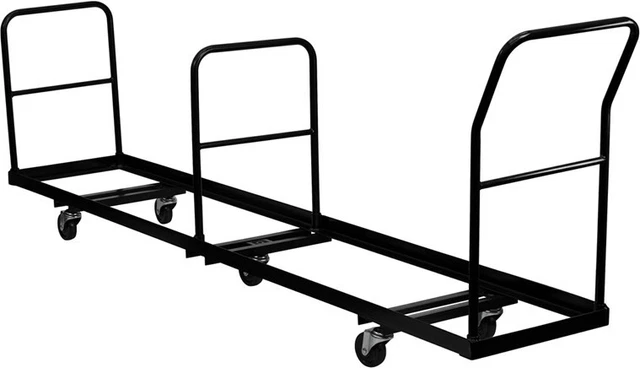 Folding Chair Dolly Vertical Storage - 50 Chair Capacity Transportation Cart