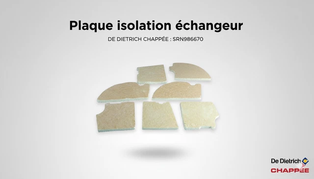 Échangeur à Plaques DIFF 24/28 Pour De Dietrich Chappée - Réf. S62775, Neuf