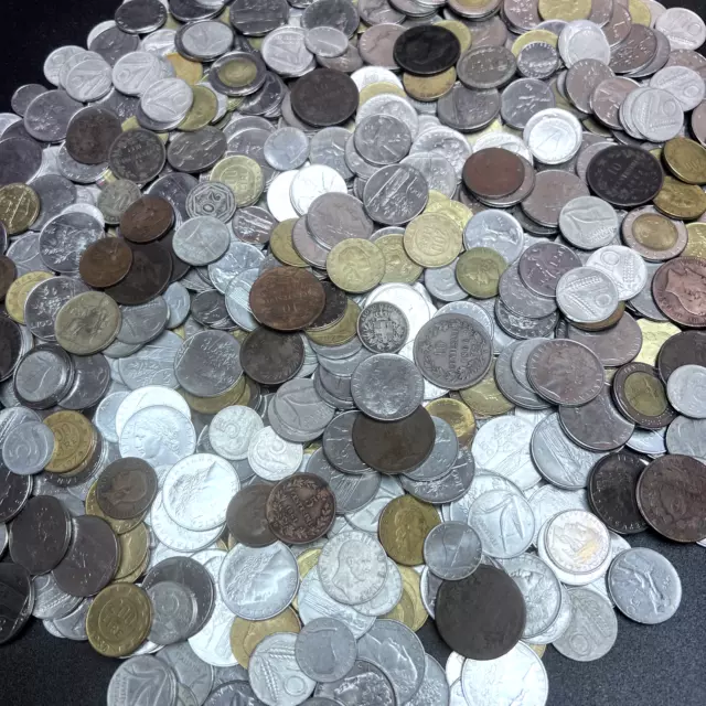 Italian Coins: 1 KG of Random Coins from Italy, a Coin Collection Lot