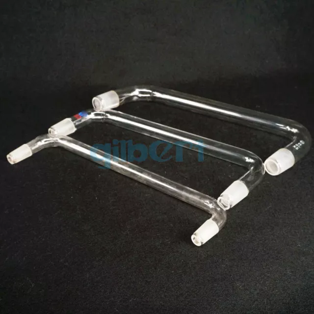 19/26 24/29 29/32 Joint 105°to 75°Lab Glass Distillation Adapter Bend Tube