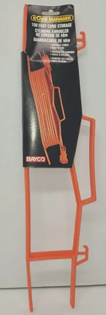 Envoltura de cable de extensión de plástico Bayco 150 ft. L, naranja