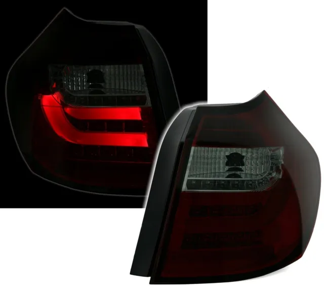 LTI LED galiniai žibintai für BMW 1 serijos E87 E81 04-07 raudoniems dūmams LDBM