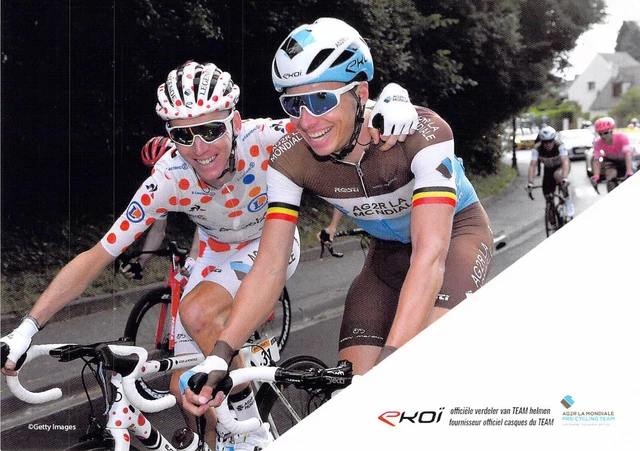 CARTE POSTALE CYCLISME cycliste ROMAIN BARDET ET OLIVIER
