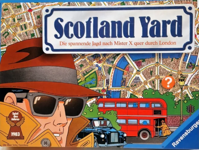 Scotland Yard - Ravensburger Spiel des Jahres 1983 - Retro - Gesellschaftsspiel