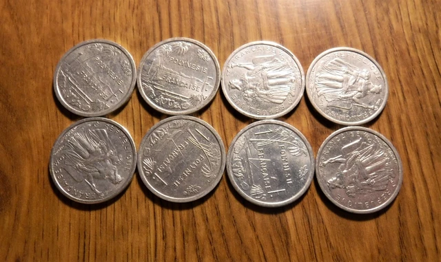 One French Polynesia 1 Franc 1993 Unc. Coin