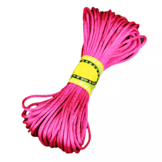 Chinese Knotting Cord Satin Sturdy Sturdy Colorful Beading Cord Diy