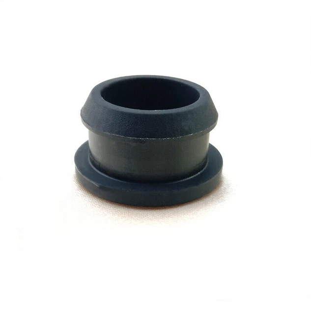 BLACK SILICONE RUBBER Hole Plug Snap-on Blanking End Caps Tube Inserts ...