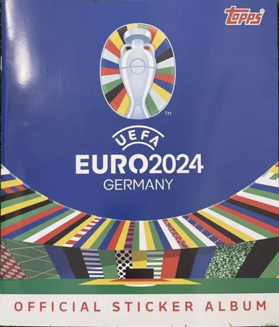 TOPPS EURO 2024 Official Sticker Book Album & 6 Stickers Brand New £4.25 PicClick UK