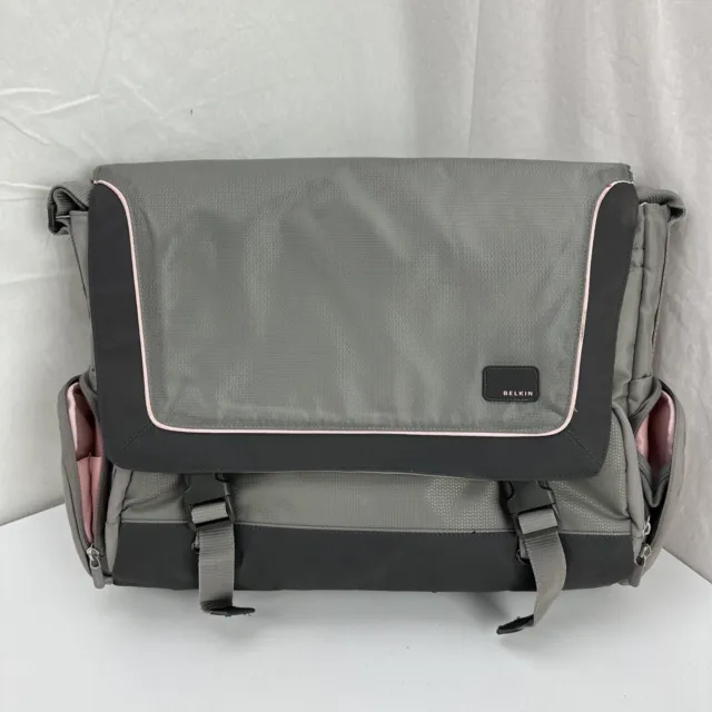 Belkin Laptop Messenger Bag 17" Grey Pink