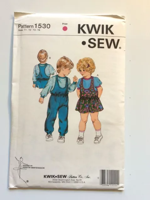 KWIK-SEW 1530 NEUF ET NON OUVERT... voir détails tailles : T1-T2-T3-T4