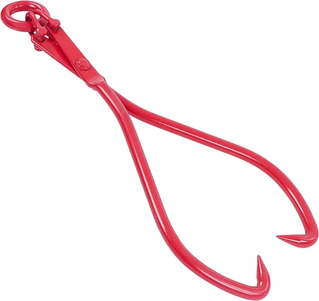 Timber Claw Hook, 32In - Log Lifting Tongs Heavy Duty Grapple Timber Claw, Lumbe