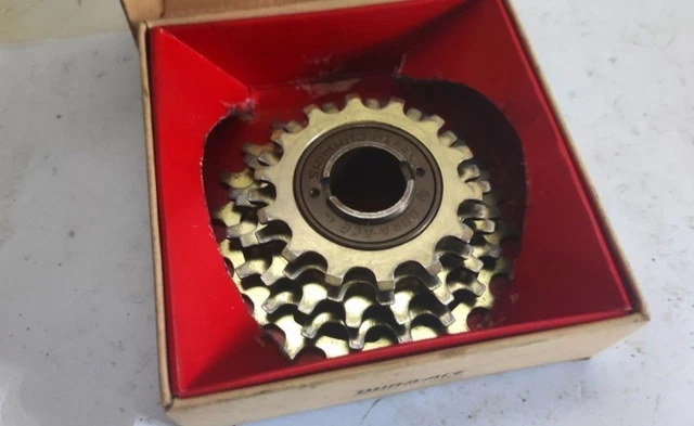 Ancien Pignon Shimano Dura Ace 1ère Génération 28 Dents Or - Skip-tooth Pour Vélo 5 Vitesses