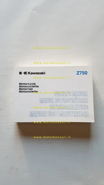 Kawasaki Z 750 2003 manuale uso manutenzione italiano originale