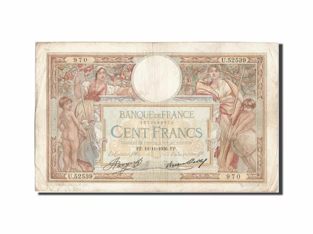 [#204425] Geldschein, Frankreich, 100 Francs, 100 F 1908-1939 ''Luc Olivier Mers