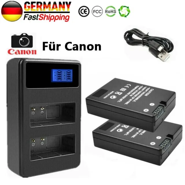 2× EN-EL14 Backup Battery + LCD Dual Charger Für Nikon D5100 D3100 D3200 D3300