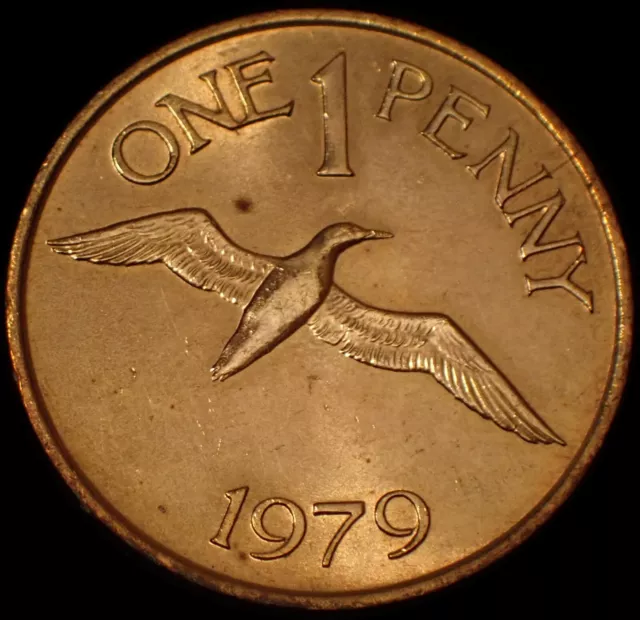 Guernsey One Penny 1979 Elizabeth II Bronze Coin WCA 7138