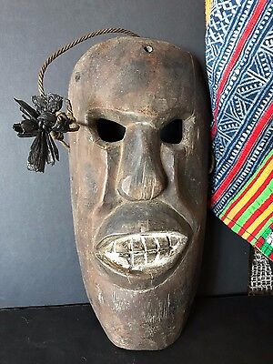 Old Tibetan / Nepalese Carved Wooden Mask (b) …beautiful age & patina 3