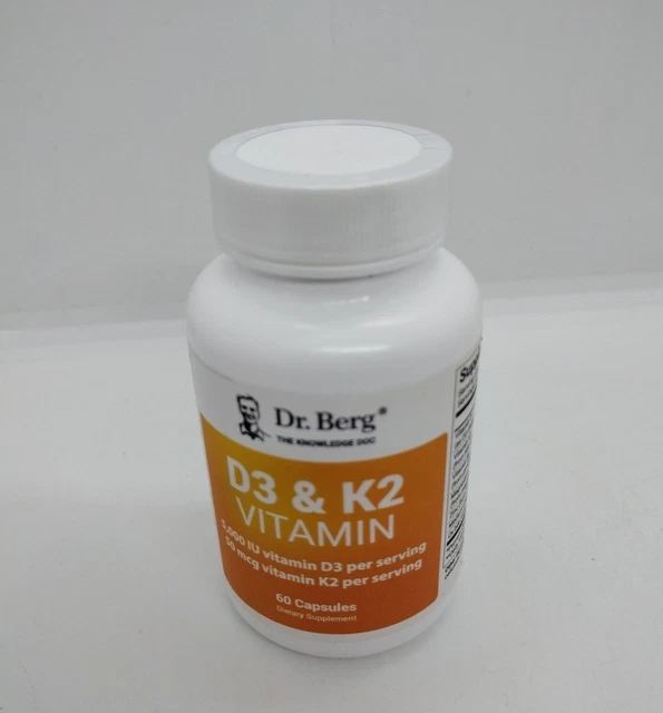 DR BERG VITAMIN D3 & K2 Formula 60 Capsules EX 07/24 27.00 PicClick