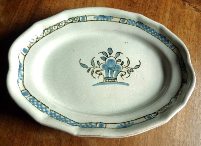 ANCIENNE PLAT EN Faïence De Forges Les Eaux - Xviii/Xixeme Siecle EUR