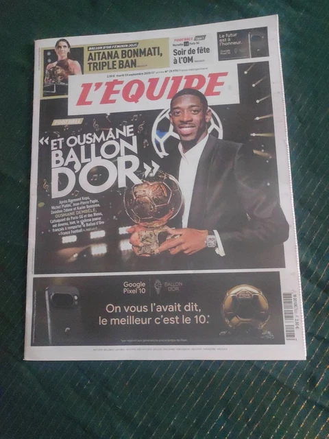 Journal L'Équipe PSG / FC Metz – 19 Août 1991 – Édition Originale, Vintage