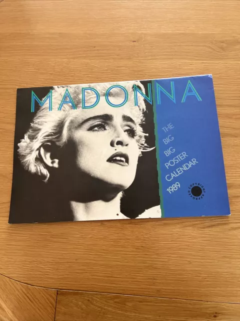 Madonna A3 Poster Calendar 1989 Very Rare Opens Up To 12 = A2 Posters