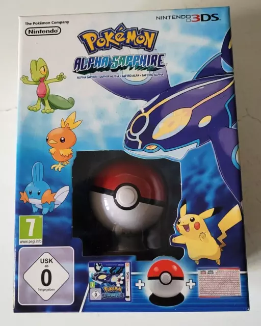 Pokémon Saphir Alpha Edition Collector Pokeball Starter Box Nintendo 3DS Complet