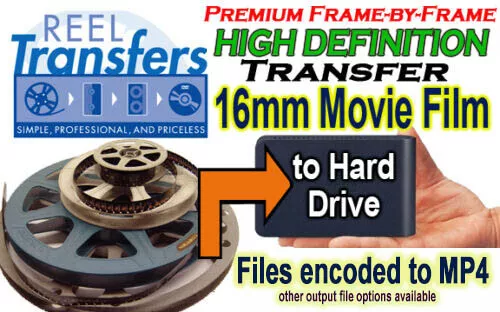 High Definition transfer of 16mm film to HDD (frame-by-frame scanning method)