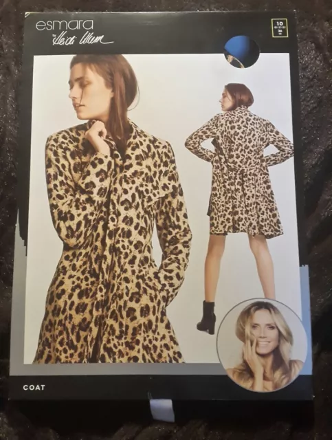 ESMARA BY HEIDI Klum Leopard Print Trench Coat UK 10 Brand New SOLD OUT @  Lidl £30.00 - PicClick UK