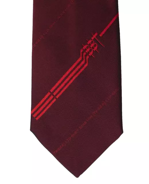 Burt Boulton Timber corporate tie Red Maroon BBT Logo Welsh industry company