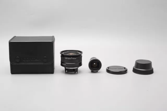 Contax Carl Zeiss Biogon T* 21mm f/2.8 Lens, Black, w/ Finder For Contax G1 G2