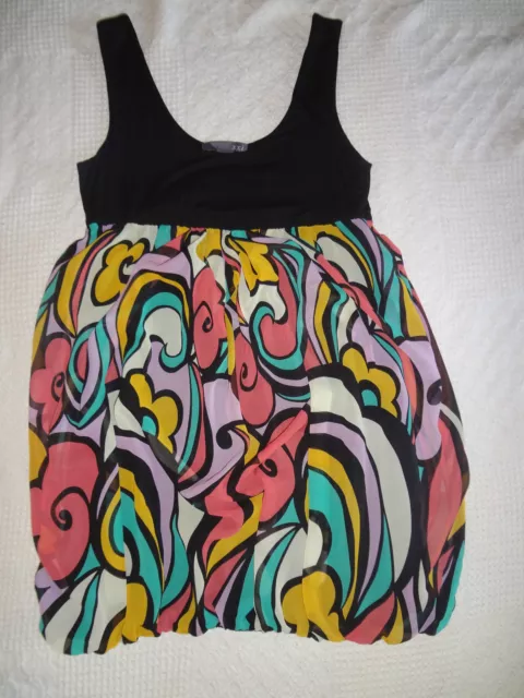 Forever 21 XXI Womens Multi-Colored Dress Size Medium Bubble Bottom NICE LADIES