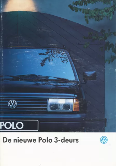 VW Polo 3-deurs Prospekt 1990 8/90 NL 20 Seiten brochure prospectus catalogus