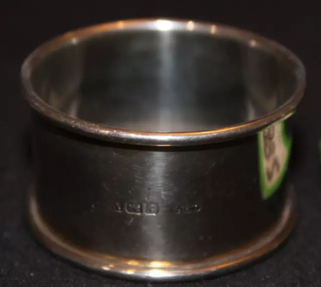 Sterling Silver Napkin Ring Hallmarked Birmingham 1920 Joseph Gloster Ltd #282