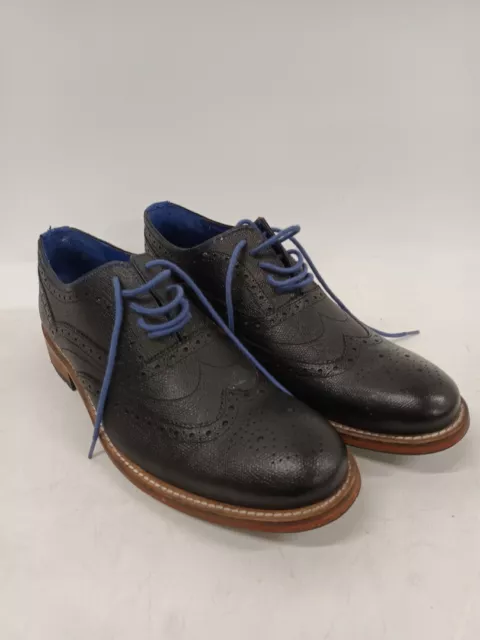 Ted Baker Men's Black Formal Shoes UK Size 9 Black Brogues Lace Up