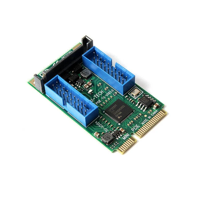 Mini Pci-E To USB3.0 Adapter Card Mini Pcie To 19Pin 20Pin Usb 3.0 Expansion