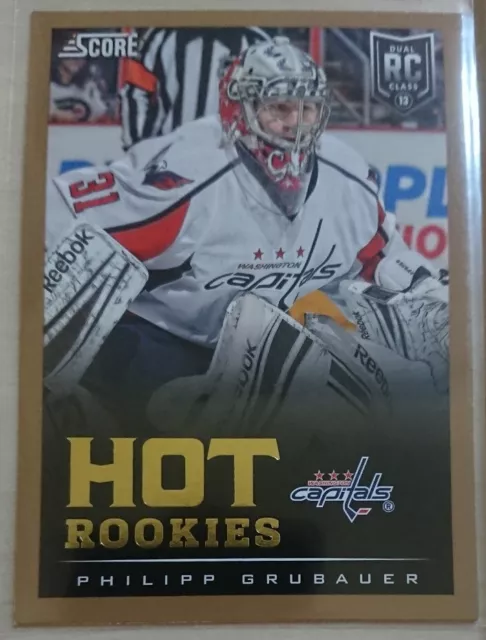 Philipp Grubauer Hot Rookie Gold Washington Capitals - Panini Score 2013-14 NHL