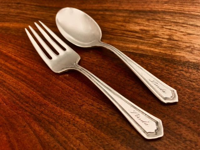 - La Pierre Sterling Silver Baby Feeding Set G0Vernor Bradford 1913 Linda