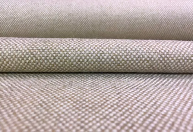 3.25 yd Maharam Firma Natural Beige and White Woven Wool Blend Upholstery Fabric 3.25 yd Maharam Firma Natural Beige and White Woven Wool Blend Upholstery Fabric