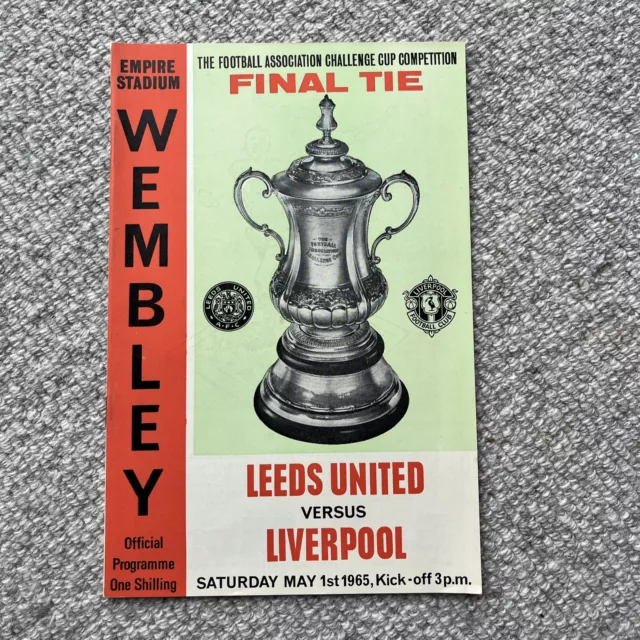 1965 FA Cup Final LEEDS UNITED v LIVERPOOL Football Programme