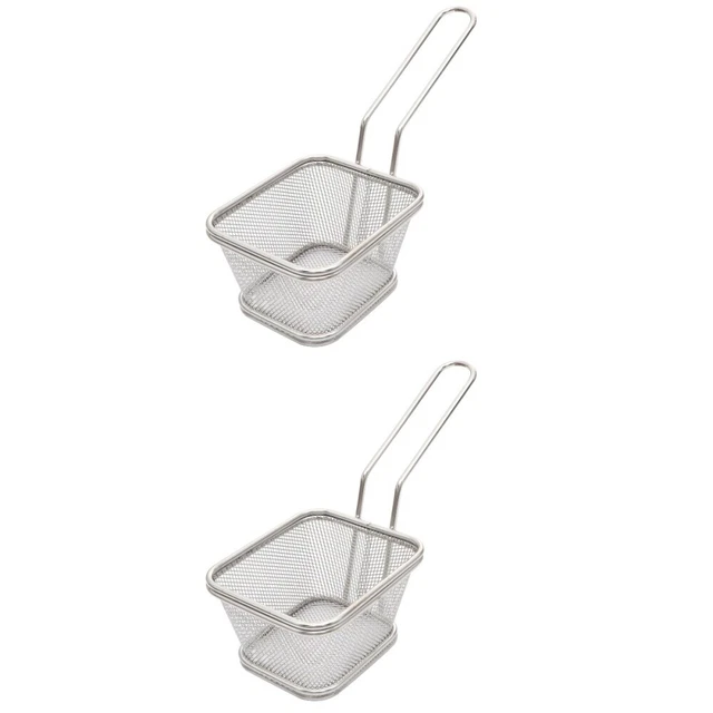 Cesta de freír tamiz malla snack cesta tamiz de comida freír filtro cesta de malla para