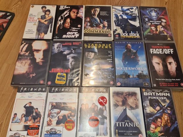 Vhs Bundle 15 Vhs 10 Big Box Ex Rentals And 5 Small Box As Pictured