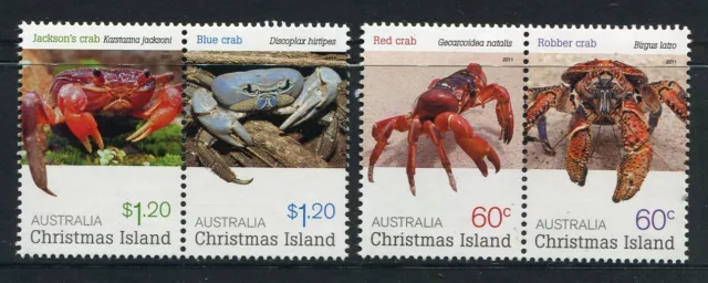 2011 Christmas Island Red Crabs - MUH Complete Set (A)