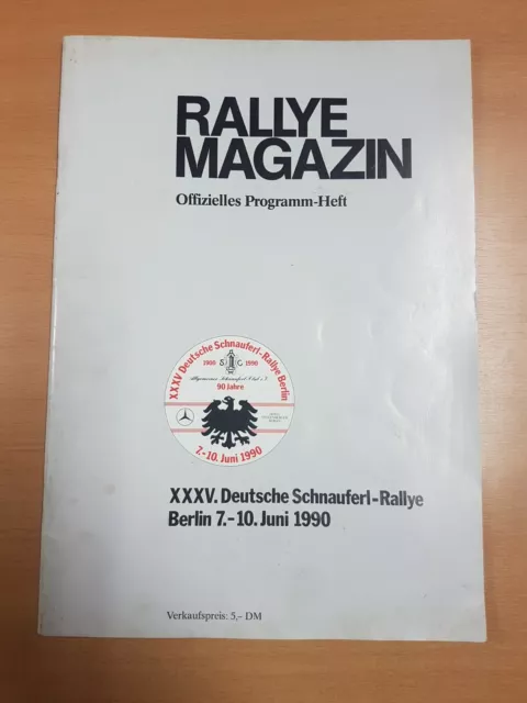 Rallye Magazin, 35. Deutsche Schnauferl-Rallye 1990, Berlin, XXXV., PROGRAMM TOP