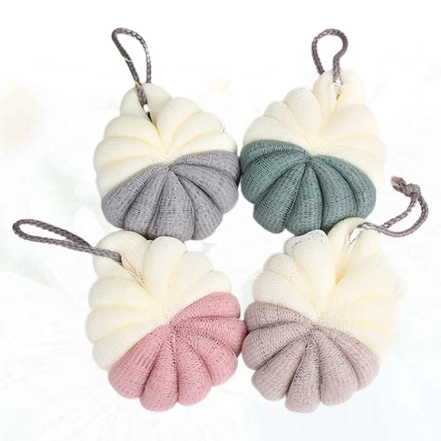 4pcs Double Colors Bath Ball Praktische Badeblase Making Net Bath Scrub Tool Rei
