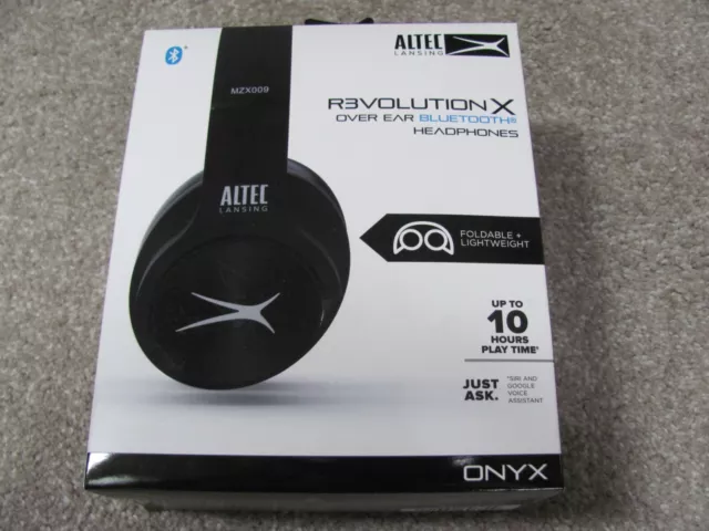 ALTEC LANSING R3VOLUTION X Wireless Bluetooth Headphones Black MZX009 BLK ONYX 28.55 PicClick
