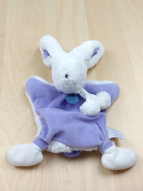 Doudou lapin pompon couleur Lavande DC2739 Doudou et Compagnie EXCELLENT ETAT
