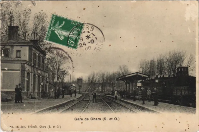 CPA AK Gare de Chars - Vue générale (44858)