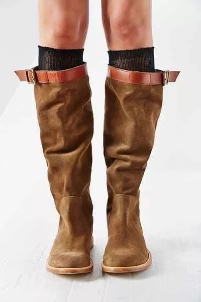 New Urban Outfitters Ecote Suede Slouch Tall Boots Size 6 MSRP: $130 3