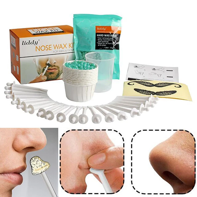 Juego de cera portátil indoloro para depilación nariz cabello frijoles cera de limpieza _reino Unido